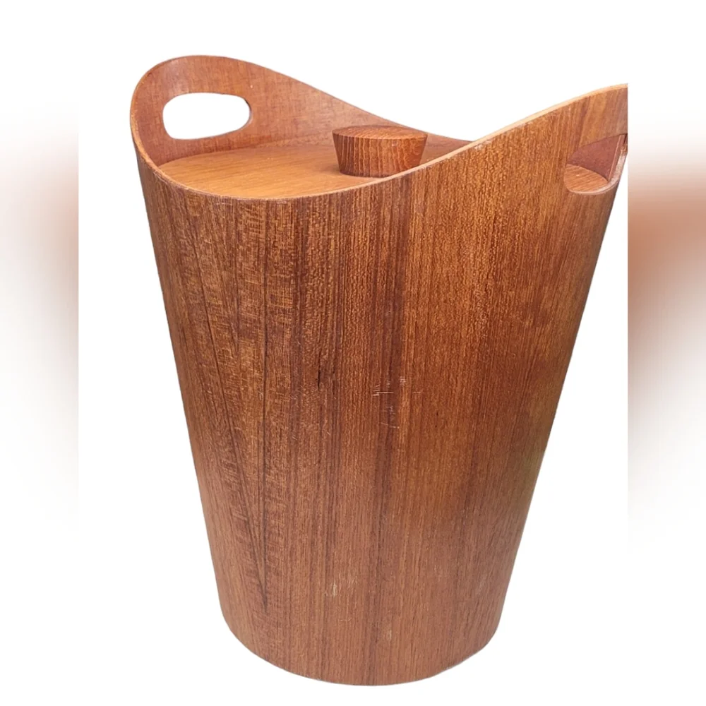 MCM Wooden Ice Bucket